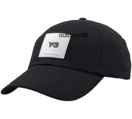 Nowa czapka baseballowa Prosta Y3 White Standard Men039s Trendy Tongue Hat Soft Top Outdoor Sun Hat Ins Trendy Mand Mashion Hat9489308