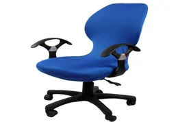Abdeckung des Computerbüros Stuhl Abdeckung mit Rückenelastischer rotierender Sitz abnehmbar verdickter Armlehre Slipcover Cover6538789
