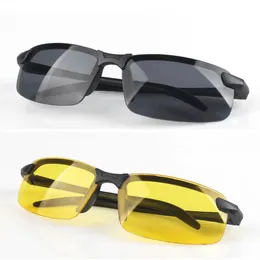 Óculos de sol antiuv Night Day Driving Glasses for Men polarized Fora do lado de fora dos óculos adultos 240423