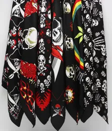 Polyester Pirates Skull Sarves Leaves Reggae Bandanas Мужчины Hiphop Headsbard Headscarf Women Neckerchief Headwear Headkerchief6433266