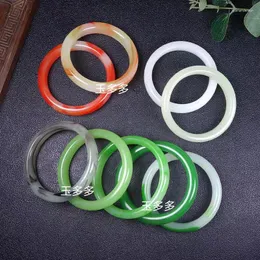 Bangle Imitation Jade Stone Powder Armband Factory Wholesale White Gift Jianghu Stall Glass