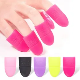 NUOVO 10 pezzi da 10 pezzi ridotto gel ridotto in gelo silicone immergiti di tappo per tappo manicure pulizia della chioda arrisca utensile riusibile