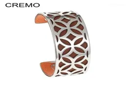 Bangle Cremo Stars Barkles Stainless Steel Bracelet Bijoux Femme Arm Hand Hand Hand Heygetry 25mm levible stripe12154164