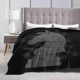 Coperte Chess Horse Arrival Fashion Leisure Warm Flannel Blanket Board Game Bishop King Pawn Black Groundhog