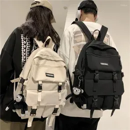 Backpack Korean Japanese College Style Girl Modern Fashion Grande capacidade Teenagers Bag Saco de escola à prova d'água