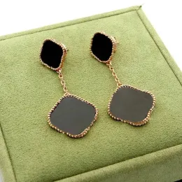 Jewelry designer van Four-leaf Clover Designer Necklace Bracelet Earrings Earrings Set 18-karat gold agate shell Mother-of-Pearl gift