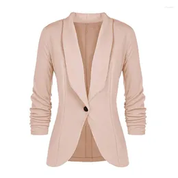 Women's Suits 2024 Spring Autumn Fashion Blazer Jacket Women Suit European Work OL Thin Long Sleeve Mujer Outerwear 11