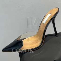 Slippers Ladies Summer Crystal Decer Destremed Design Walk Show Super High Heels Exquisite УПРАВИТСЯ.
