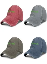 Festool Green Unisex Denim Baseball Cap Cool Sports Custom Custom Hats SawStop Logos Logo Domino Track Sader4581226