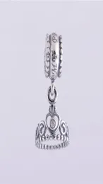 5 pcslot Princess tiara charms pendant authentic 925 sterling silver fits for diy style bracelet 791117CZ H97364040