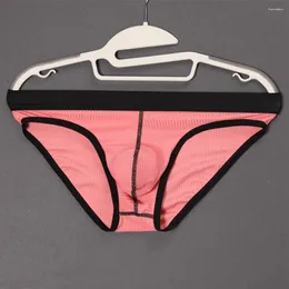 UNDUPTS MENS SEKSİ iç çamaşırı Kılavuzları Nefes Alabilir Büyük Kese Panties Lingerie Şort Rahat Bikini G-String Sandıklar İç çamaşırları