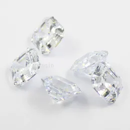 10pcslot 85mmX85mm cubic zirconia simulated diamond asscher cut loose gem stones6067272