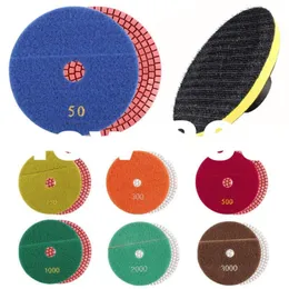 125mm granite diamond polishing buffing pads sanding discs tools concrete wet use for drills Flexible Floppy Disks3230131