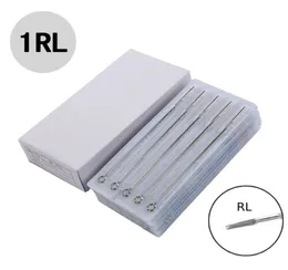 Tek Kullanımlık Dövme İğneleri Premlenmiş Steril 1RL Yuvarlak Liner 50 PCS Dövme Needles1043518