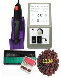 Máquina de perfuração de unhas elétricas profissional Arquivo de arte de unhas 36 bits 120quot Banda de lixamento de acrílico Equipamento de equipamento de arte da unha Cutter K4774979