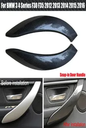 WalnutCarbon Structure ABS Snapin Door Handle Protective Pull för BMW 3 4 Series F30 F31 F32 F33 F34 F35 F36 F80 2013201914431934258970