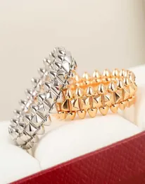 Najlepsza marka pure 925 srebrna biżuteria Kobiety mężczyzn Punki Pinki Silver Rock Hipenge Pierścienie zaręczynowe Pierścienie geometryczne 95884466