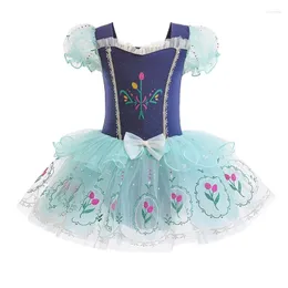 Stage Wear Kids Girls Sequet Ballet Dance Tutu Ballerina Dress Ballerina Abito Shiny Gymnastics Leotard glitter Latino Dancing Costumi Dance