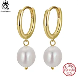 Orsa Jewels Vintage Freshwater Pearl Drop أقراط 925 Sterling Silver Fashion Dangle Earrop for Women Party Jewelry GPE50240429