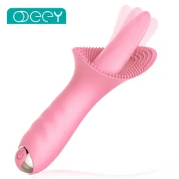 G Spot Clitoral Vibrator Tongue Licking Clit Tickler Adult sexy Toy for Women 10 Modes Vibrating Orgasm Vaginal sexy toys massager