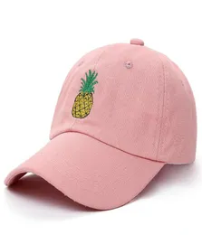 Voron New Pineapple Embroidered Baseball Cap面白い新鮮なフルーツヒップスターハットパイナップルパパ帽子野球cap7553706