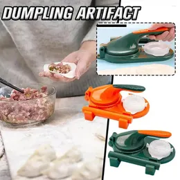 Выпекание инструментов 2 в 1 1-й пельмени мастер Diy Kit Prapper Presper Manual Machine Empanadas Ravioli Molder кожа