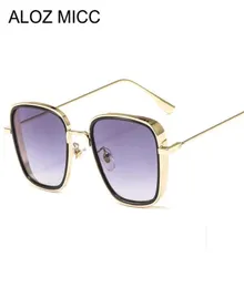 ALOZ MICC Unisex Steampunk Sunglasses Men Brand Design Metal Frame Single Beam Square Sunglasses Women Gradient ShadesA3836827187