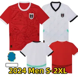 2024 Austria Soccer Jersey Euro Puchar narodowa 2024 2025 Home Away Posch Seiwald Sabitzer Gregoritsch Liehart Laimer Football Shirts Kit Kit Kit Set