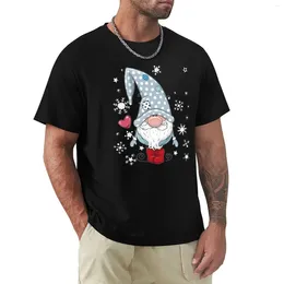 Tanques masculinos Tops de Natal vermelho Camiseta Gnome Roupas estéticas Alfândegas negras de tamanho grande Men