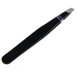 Ganzes 2016 New Fashion 1 PCs Professionell Edelstahl Slant Tip Haarentfernung Augenbrauen Tweezer Make -up -Werkzeug Schwarze Farbe für 7373916