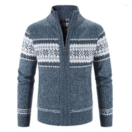 メンズセーターコートジップアップカーディガンビジネスジャケット服ジッパーニットセーター男性販売製品2024トレンドセールトップ冬X