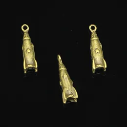 40pcs in lega di zinco Incantesimi antichi bronzo bronzo spalancata missili incantesimi per gioielli che producono pendenti fatti a mano fai -da -te 2499mm8313591