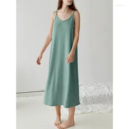 Повседневные платья хлопковая ткань лето для женщин 2024 Сексуальное рукавочное длинное платье без спинки удобное наряд ropa de mujer