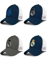 Реал Мадрид CF Blancos Los Merengues Mens Mens and Womens Регулируемый дальнобойщик Meshcap подобрал модный бейсбол персонализированный 1618727