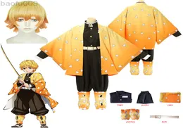 Anime Dämon no Agatsuma Zenitsu Cosplay Kostüm Frauen Kimono Uniform Halloween Party für Erwachsene L2208024151022