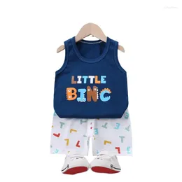 Clothing Sets Children's Wear 2024 Spring Summer Baby Kids Boys Sports Casual Suit Boy T-shirt Shorts 2pc Set Clothes