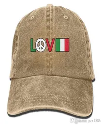 pzx Baseball Cap for Men and Women Peace Symbol Italian Flag Men039s Cotton Adjustable Jeans Cap Hat Multicolor optional3893443
