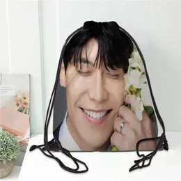 Backpack Lee Seung Gi Mulheres Softback Rucksack Sagão de Armazenamento de Ladies para Travel Sapatos de Livro Daypack