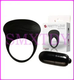 Pretty Love Products Erotic Erotic Sex Men039s ritarda al silicone vibrante gallo anelli di anello del pene vibratori donne039s clitoride Massager4809953