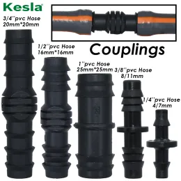 Dekorationer Kesla 1/4 '' 3/8 '' 3/4 '' 1 '' Garden Water Barbed COUPLING CONNECTER DN16 DN20 DN25 Rak adapter Micro Drip Irrigation Fitting