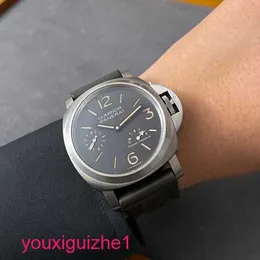 Erkek bilek izleme panerai mekanik hareketi İsviçre Saat Erkekler Saat Tarihi Ekran Su geçirmez parıltı-in-karanlık sert adam Leisure Sports Titanyum Pam00797 (44mm)