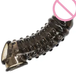 Återanvändbar G Spot Penis Extender Sleeve Extension Penis Fördröjning Ejakulation Cock Sleeve Vuxen Toy for Men Toys