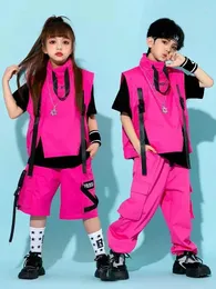 Stage Wear Children Hip Hop Costume Girls Girls Jazz Dance Cashion Cashing Pants Pants Pants Street Drum Performance BL10929