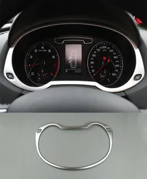 Bilstyling Auto Speedometer Decoration Frame rostfritt stål kilometertometer täckning för Audi Q3 20132017 Interiörstillbehör9203212