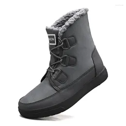 Fitness Shoes Men Hiking Boots Warm Waterproof Leather Winter Women Outdoor Sandproof Wear-Resistant Woodland Cross-Country Sports Shoe