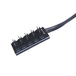 2024 40cm 1 ~ 5 4 핀 MOLEX TX4 PWM 팬 CPU 허브 컴퓨터 PC 케이스 Chasis Cooler Power Extension Cable Splitter Adapter Controller for PC