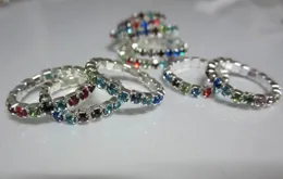 Strasszehenring 12 Color Stones gemischtes Blingbling Foot Jewelry3070356