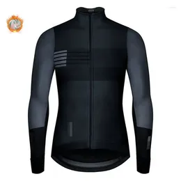 Rennjacken Hombre Thermal Winter Jersey Bike Wear Cycling Jacket Ciclismo Spanien 2024 Langes MAillot -Kleidungshülle Fleece Ropa Fahrrad