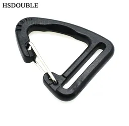 50pcslot 1039039Plastic Buckles Hook Climbing Carabiner Hanging Keychain Link Backpack Strap Webbing 25mm8848291