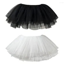 여성용 잠자기 여성 1950 년대 Tutus Tulle Petticoat 28cm 6 층 주름 거리는 버블 치마 언더 스커트 의상 파티를위한 반 슬립 드레스